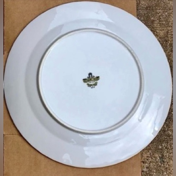 Vtg Discontinued Harmony House Platinum Scroll Dinner Plate Replacement - Picture 4 of 4